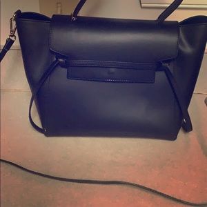 Black leather bag from Isabella Rhea